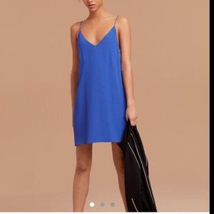 Aritzia blue cocktail dress